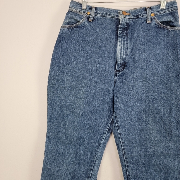 Vintage 80s Wrangler 13MWZ High Rise Straight Leg Jeans Women's "32" USA - Picture 5 of 15